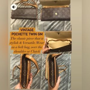 Vintage Pochette Twin GM Monogram